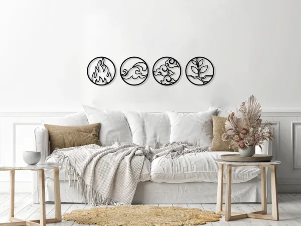 Set_of_4_Elements_Metal_Wall_Art