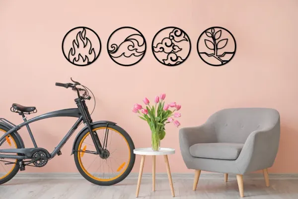 Set_of_4_Elements_Metal_Wall_Art