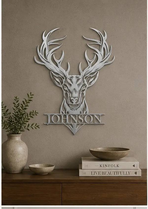 Personalized_Metal_Deer_Head_Wall_Art