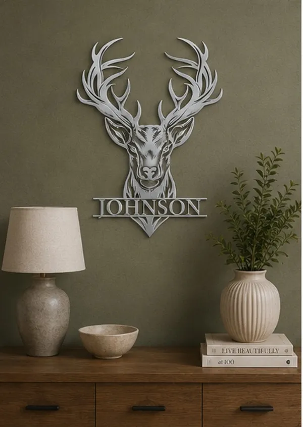 Personalized_Metal_Deer_Head_Wall_Art