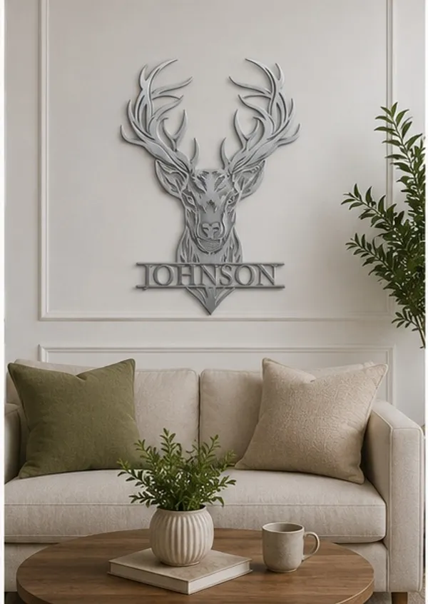 Personalized_Metal_Deer_Head_Wall_Art