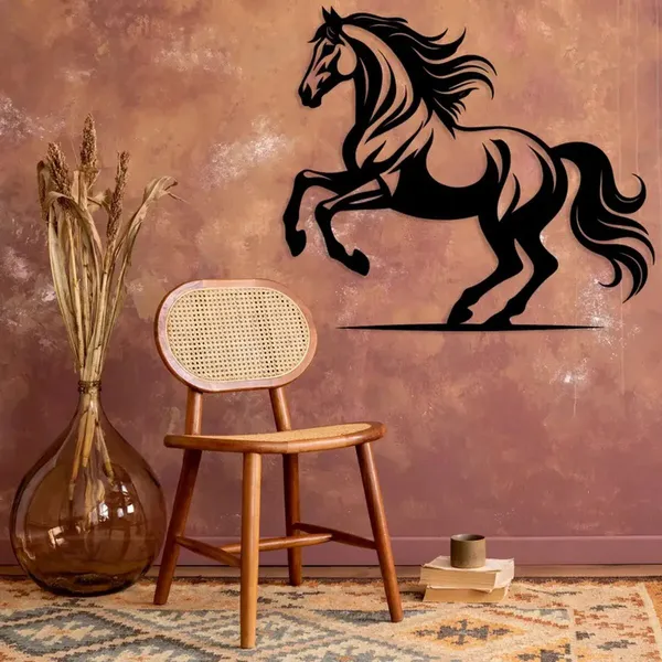 Elegant_Black_&_White_Horse_Wall_Art