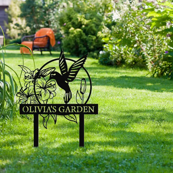Personalized_Stainless_Steel_Hummingbird_Garden_Decor