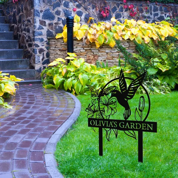 Personalized_Stainless_Steel_Hummingbird_Garden_Decor