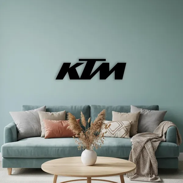 KTM_Logo_Wall_Art_Décor_-_Modern_Black_3D_Wall_Sign_for_Living_Room,_Office,_Man_Cave,_Garage,_or_Man_Cave