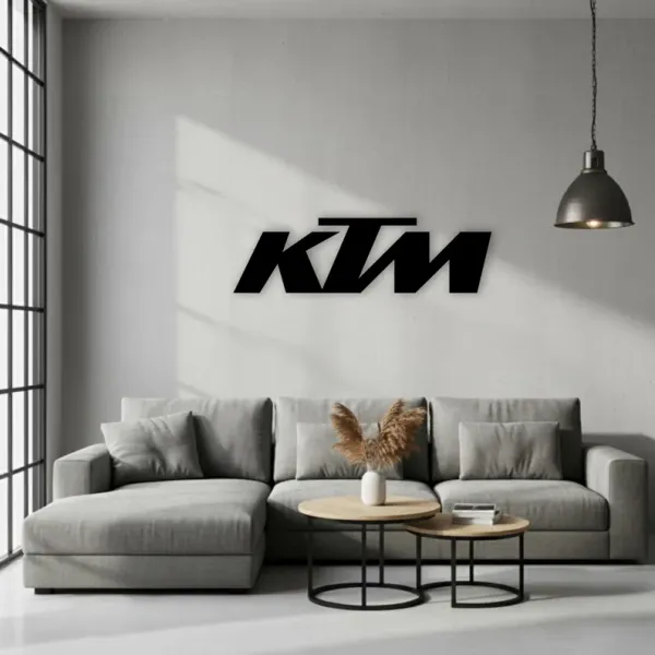 KTM_Logo_Wall_Art_Décor_-_Modern_Black_3D_Wall_Sign_for_Living_Room,_Office,_Man_Cave,_Garage,_or_Man_Cave