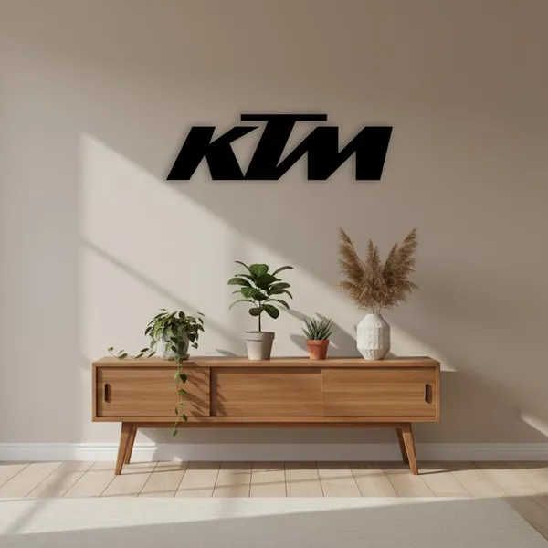 KTM_Logo_Wall_Art_Décor_-_Modern_Black_3D_Wall_Sign_for_Living_Room,_Office,_Man_Cave,_Garage,_or_Man_Cave