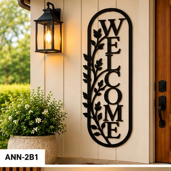 Modern_Farmhouse_Oval_"WELCOME"_Wall_Art_for_Front_Entryway_Black