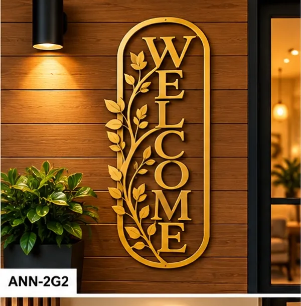 Modern_Farmhouse_Oval_"WELCOME"_Wall_Art_for_Front_Entryway_Gold_