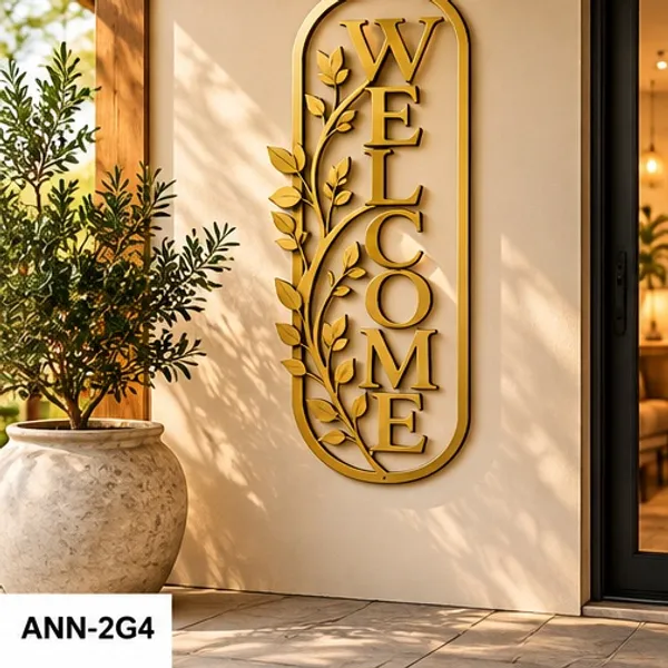 Modern_Farmhouse_Oval_"WELCOME"_Wall_Art_for_Front_Entryway_Gold_
