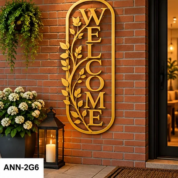 Modern_Farmhouse_Oval_"WELCOME"_Wall_Art_for_Front_Entryway_Gold_