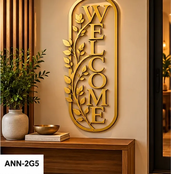 Modern_Farmhouse_Oval_"WELCOME"_Wall_Art_for_Front_Entryway_Gold_