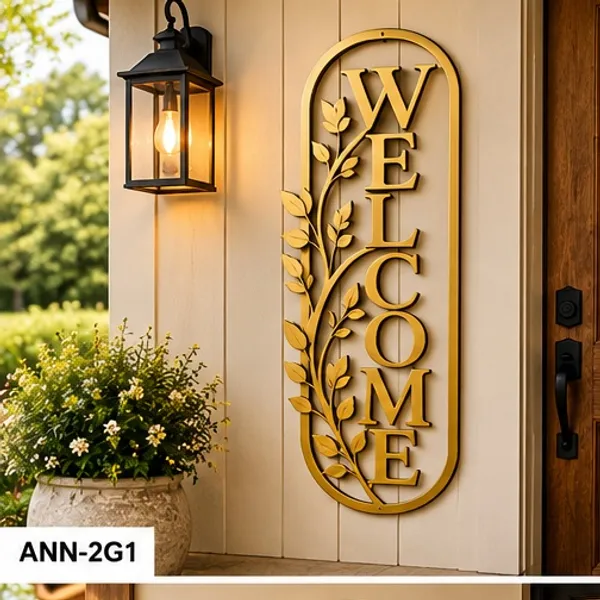 Modern_Farmhouse_Oval_"WELCOME"_Wall_Art_for_Front_Entryway_Gold_