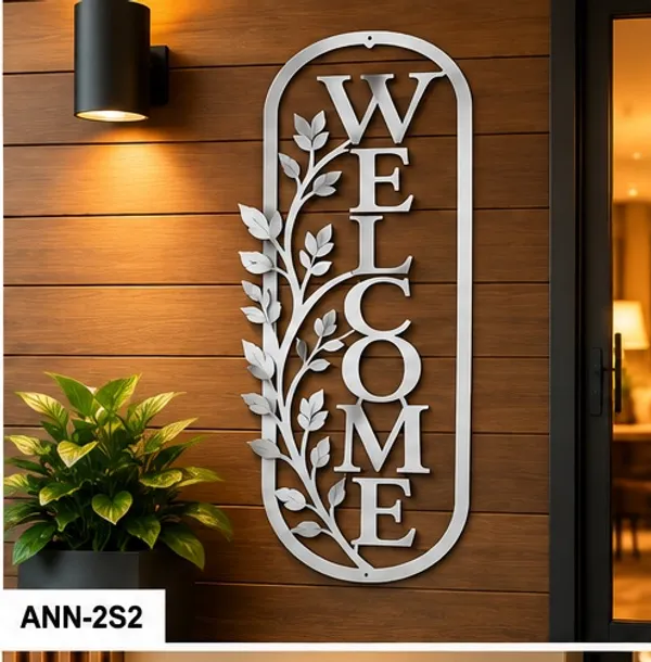 Modern_Farmhouse_Oval_"WELCOME"_Wall_Art_for_Front_Entryway_Silver_