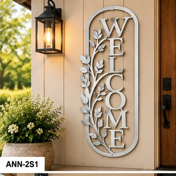 Modern_Farmhouse_Oval_"WELCOME"_Wall_Art_for_Front_Entryway_Silver_