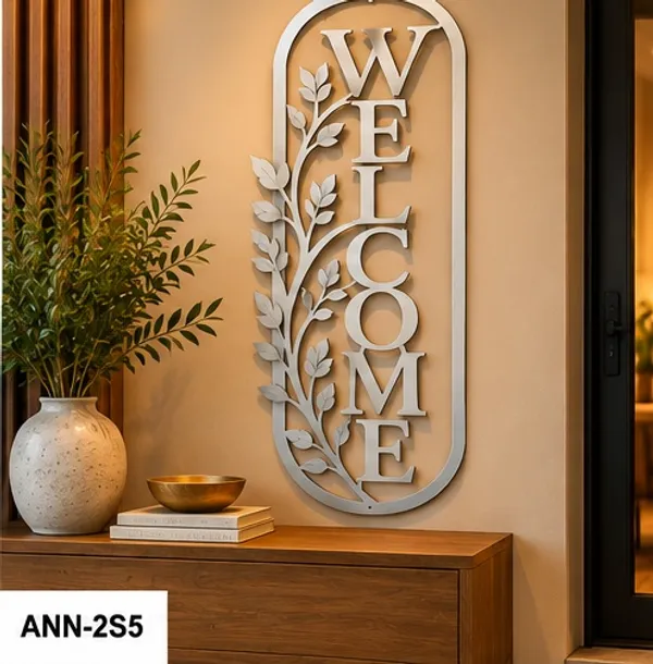 Modern_Farmhouse_Oval_"WELCOME"_Wall_Art_for_Front_Entryway_Silver_