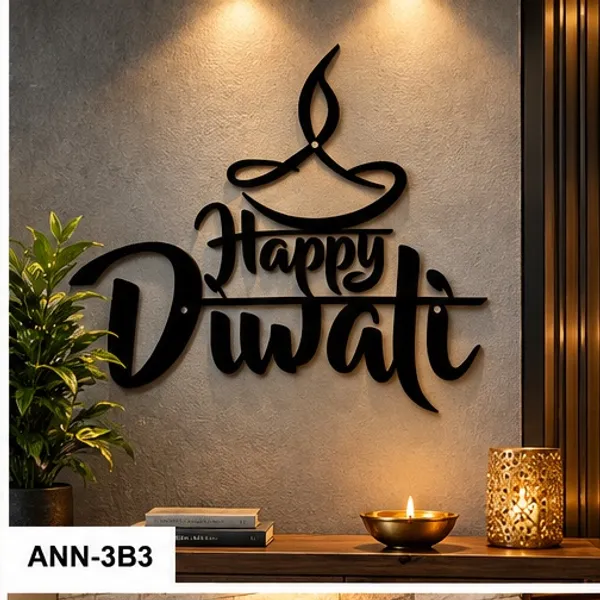 Modern_Silhouette_"Happy_Diwali"_Cutout_Wall_Sign_with_Diya_Motif_Black