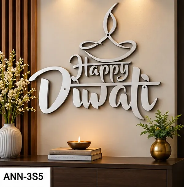Modern_Silhouette_"Happy_Diwali"_Cutout_Wall_Sign_with_Diya_Motif_Silver_