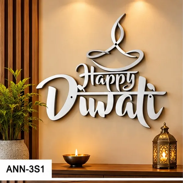 Modern_Silhouette_"Happy_Diwali"_Cutout_Wall_Sign_with_Diya_Motif_Silver_
