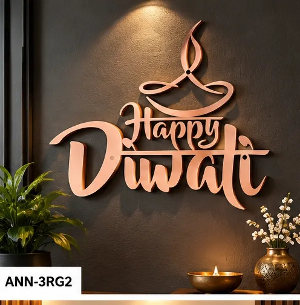 Modern_Silhouette_"Happy_Diwali"_Cutout_Wall_Sign_with_Diya_Motif__Rose_Gold