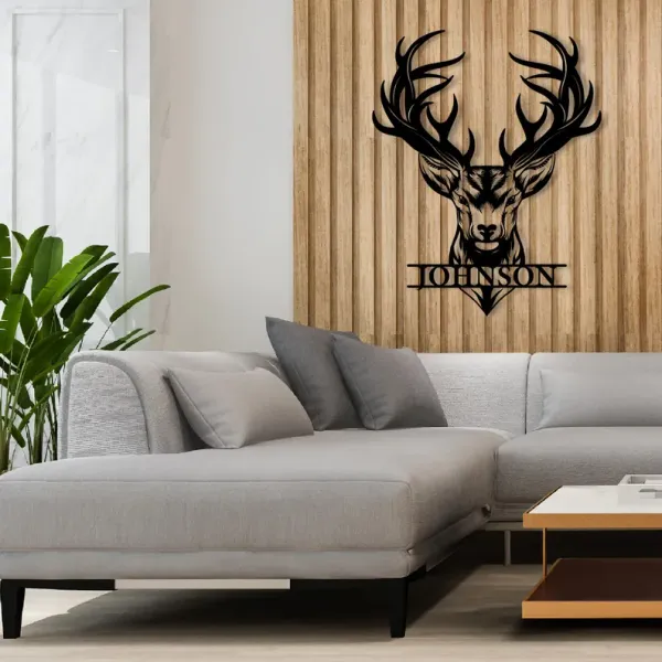 Personalized_Metal_Deer_Head_Wall_Art