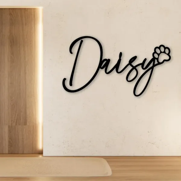 Personalized_Pet_Name_Wall_Art_-_"Daisy"_with_Paw_Print,_Custom_Name_Sign_for_Home_Decor_by_Decor&Dreams