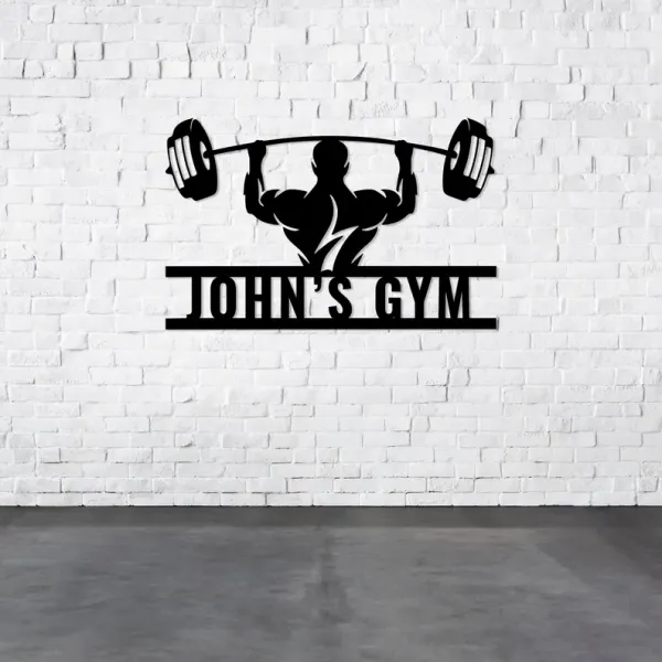 Premium_Customizable_Metal_Gym_Wall_Art_-_Elegant_Metallic_Finish_with_Bold_"John's_Gym"_Logo,_Perfect_for_Fitness_Enthusiasts_and_Commercial_Gyms