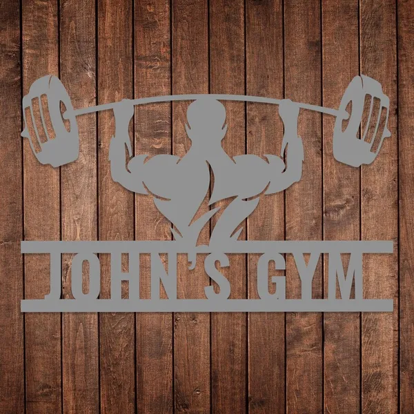 Premium_Customizable_Metal_Gym_Wall_Art_-_Elegant_Metallic_Finish_with_Bold_"John's_Gym"_Logo,_Perfect_for_Fitness_Enthusiasts_and_Commercial_Gyms