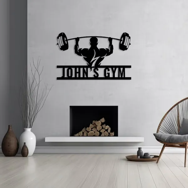 Premium_Customizable_Metal_Gym_Wall_Art_-_Elegant_Metallic_Finish_with_Bold_"John's_Gym"_Logo,_Perfect_for_Fitness_Enthusiasts_and_Commercial_Gyms