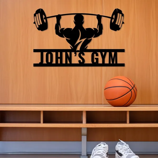 Premium_Customizable_Metal_Gym_Wall_Art_-_Elegant_Metallic_Finish_with_Bold_"John's_Gym"_Logo,_Perfect_for_Fitness_Enthusiasts_and_Commercial_Gyms