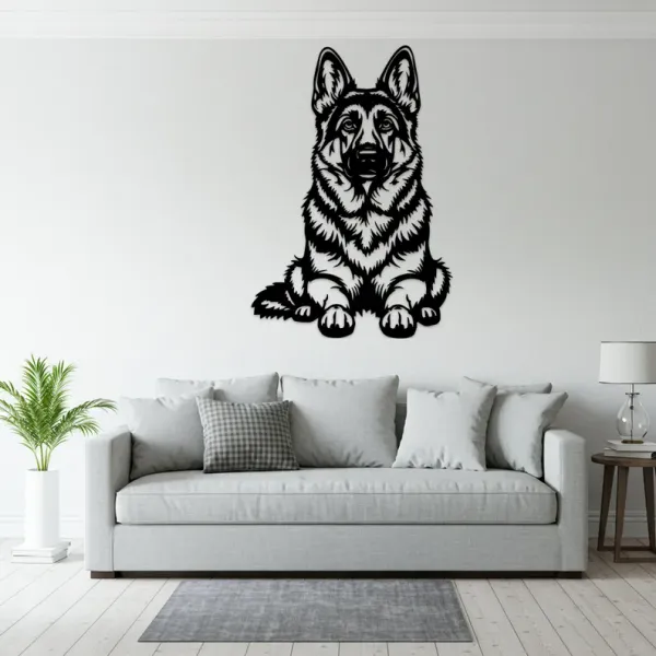 Black_&_White_German_Shepherd_Wall_Art