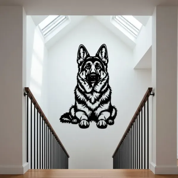 Black_&_White_German_Shepherd_Wall_Art