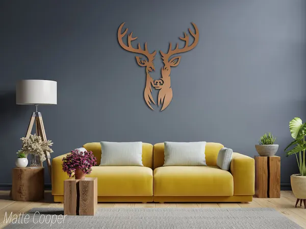 Premium_Wall_Art_Decor_-_Metallic_Deer_Head_Silhouette_for_Modern_Living_Room_&_Home_Interior,_Elegant_Metal_Wall_Sculpture_in_Matte_Silver,_Gold_Finish,_Luxury_Home_Decoration,_Stylish_Accent_Piece