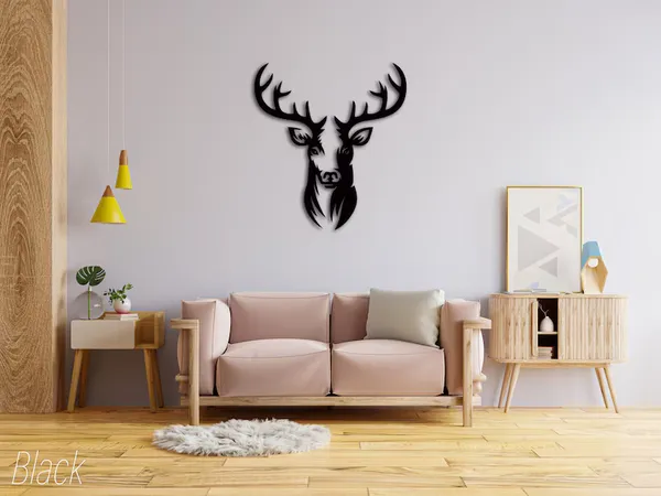 Premium_Wall_Art_Decor_-_Metallic_Deer_Head_Silhouette_for_Modern_Living_Room_&_Home_Interior,_Elegant_Metal_Wall_Sculpture_in_Matte_Silver,_Gold_Finish,_Luxury_Home_Decoration,_Stylish_Accent_Piece