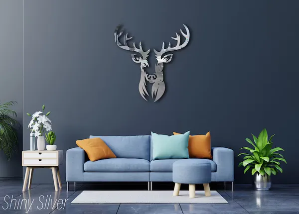 Premium_Wall_Art_Decor_-_Metallic_Deer_Head_Silhouette_for_Modern_Living_Room_&_Home_Interior,_Elegant_Metal_Wall_Sculpture_in_Matte_Silver,_Gold_Finish,_Luxury_Home_Decoration,_Stylish_Accent_Piece