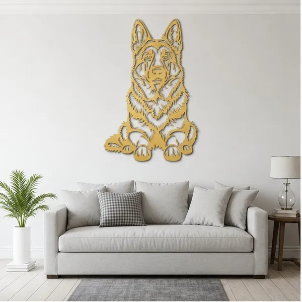 Black_&_White_German_Shepherd_Wall_Art