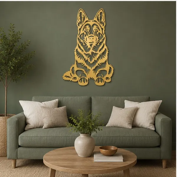 Black_&_White_German_Shepherd_Wall_Art