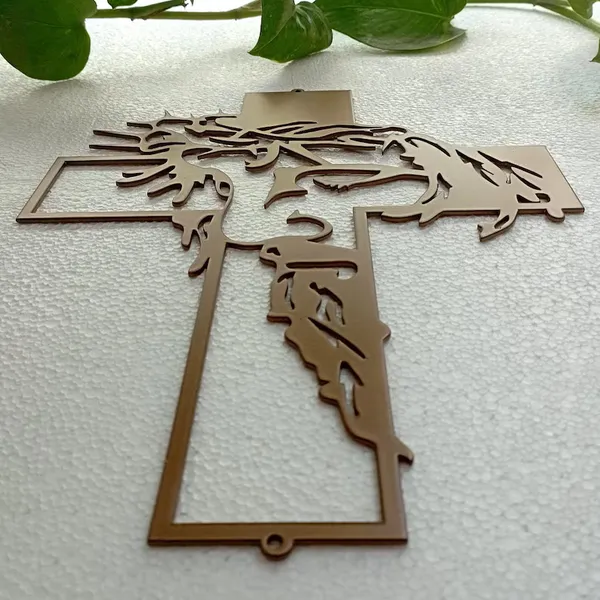 Religious_Jesus_Christ_Cross_Wall_Art_Décor_-_Metal_Cutout_with_Sacred_Heart_Design_for_Home,_Church,_or_Gift"