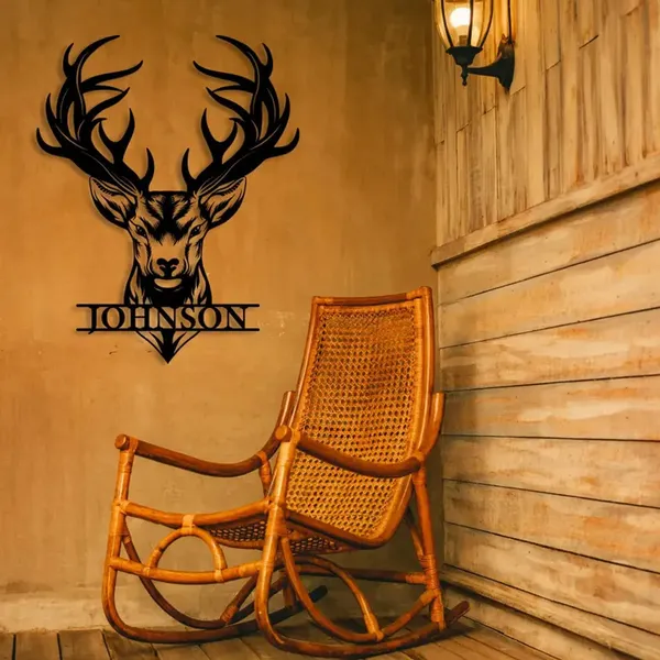 Personalized_Metal_Deer_Head_Wall_Art