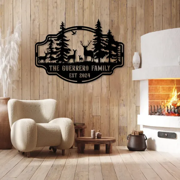 Family_Name_Sign_with_Rustic_Deer