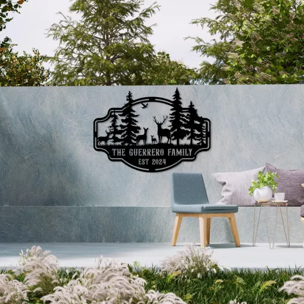 Family_Name_Sign_with_Rustic_Deer