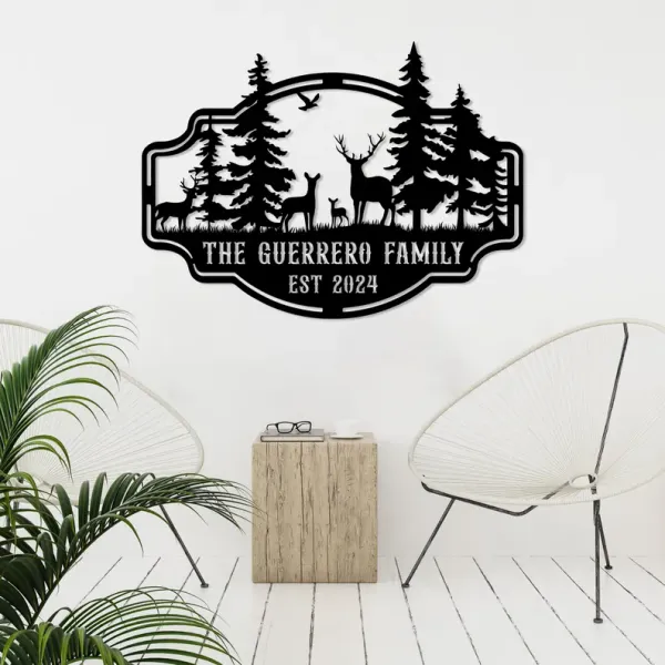Family_Name_Sign_with_Rustic_Deer