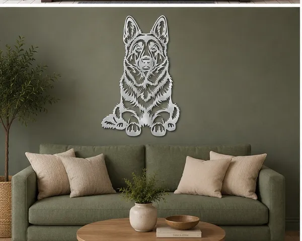 Black_&_White_German_Shepherd_Wall_Art