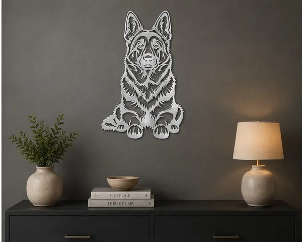 Black_&_White_German_Shepherd_Wall_Art