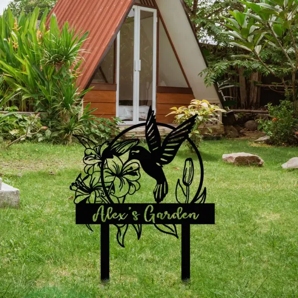Personalized_Custom_Hummingbird_Garden_Sign