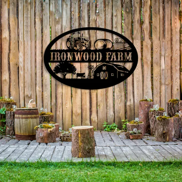 Personalized_Farm_Metal_Sign_(Cow,_Tractor)