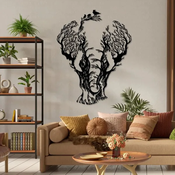 Tree_Elephant_Metal_Wall_Art