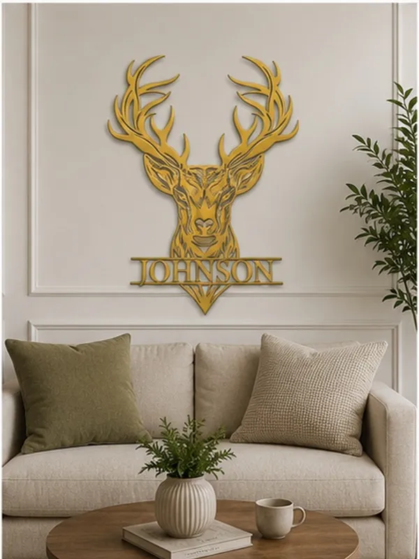 Personalized_Metal_Deer_Head_Wall_Art