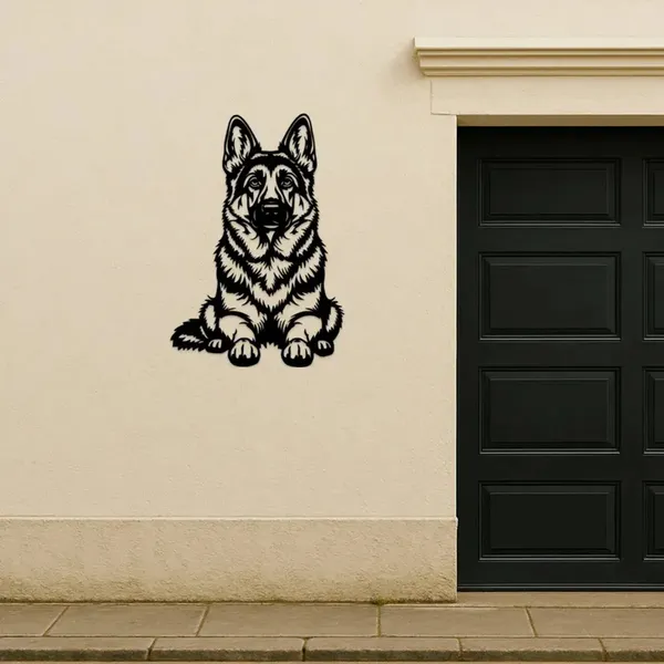 Black_&_White_German_Shepherd_Wall_Art
