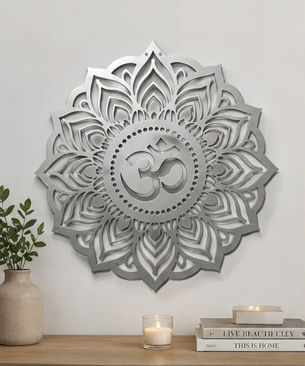 Stainless_Steel_Metal_Wall_Art_|_Om_Mandala_Wall_Art_(Colours_Available:_Gold/Silver/Black/Rose_Gold/)